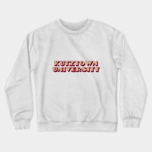 kutztown glitter lettering Crewneck Sweatshirt